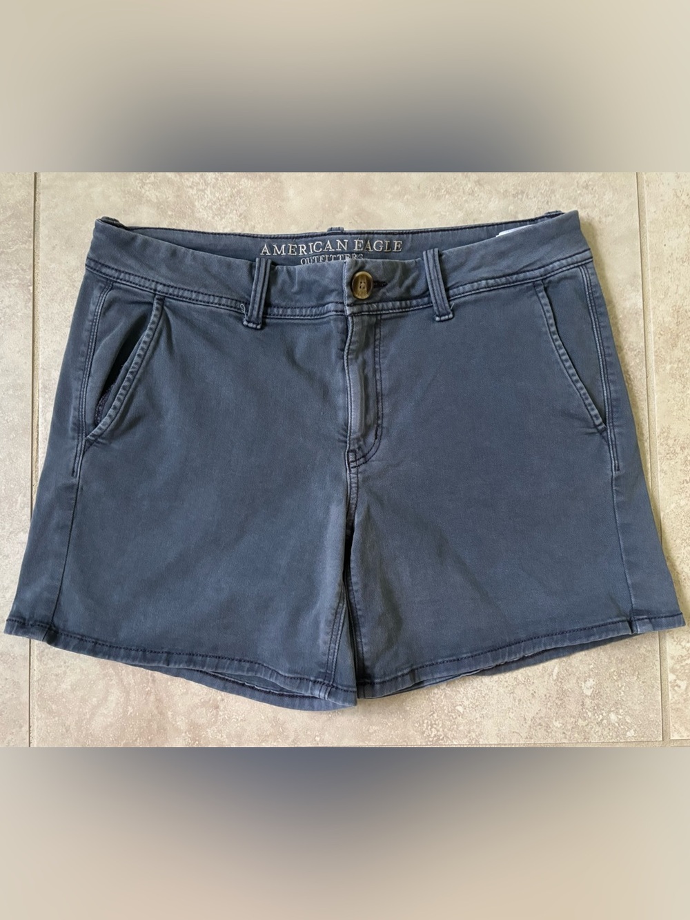 American Eagle Outfitters Chino Midi Super Stretch Shorts(10)
